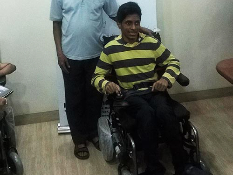 Wheel Chair Distributed to Alec Agnelo